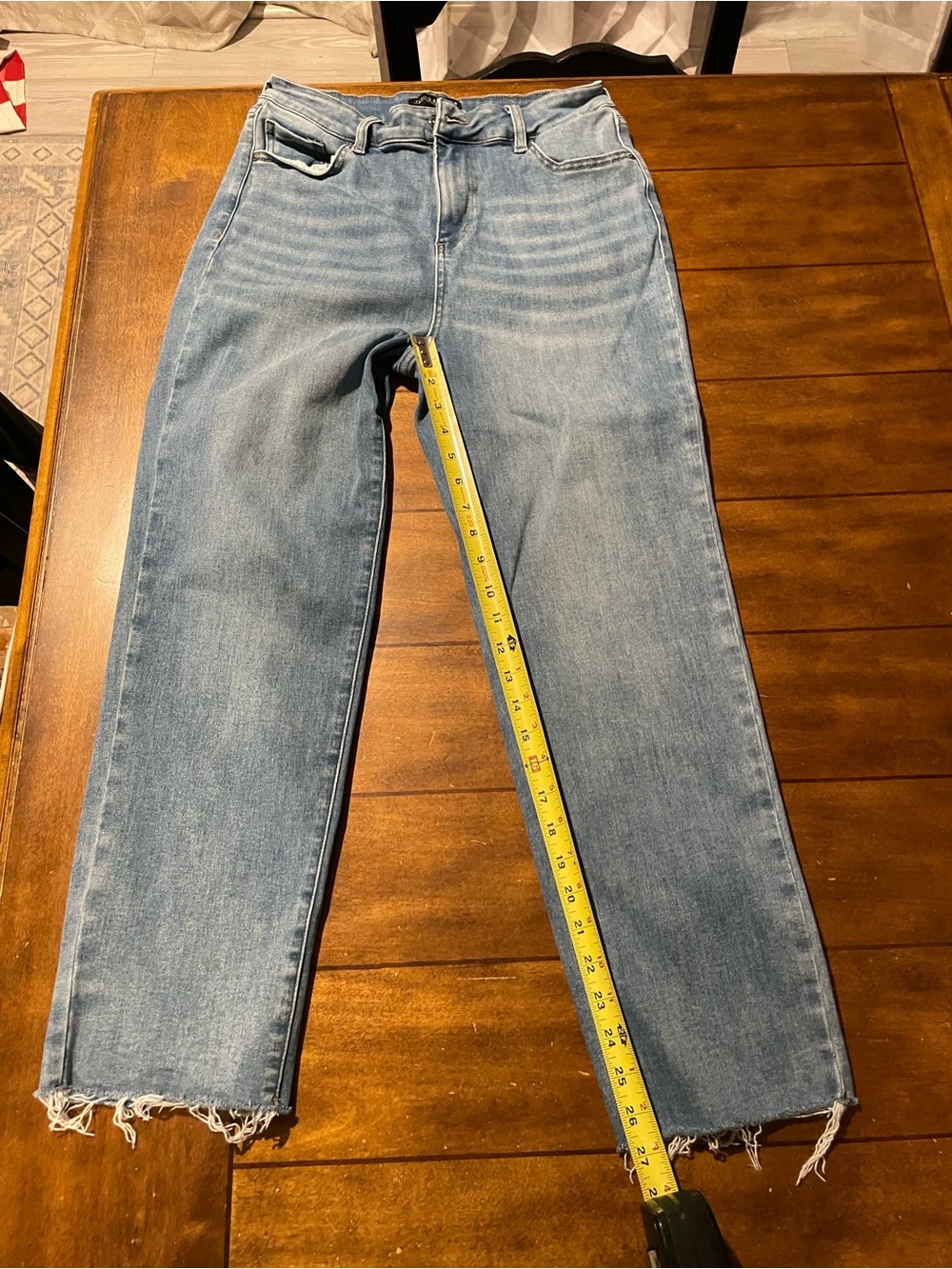 Women's Straight Leg High-Rise Jeans in Light Blue - Picture 1 of 4